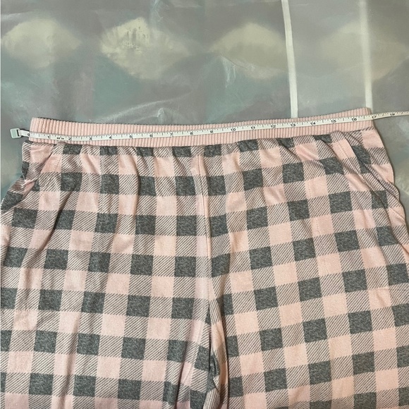 Cuddl Duds plaid pyjama pants sz L (pink/grey) - Picture 8 of 8